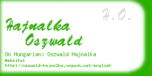 hajnalka oszwald business card